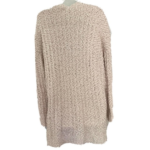YOUNG Fabulous & Broke Chunky Knit Long Cardigan Sweater Beige Pockets Soft Cozy - Picture 2 of 8